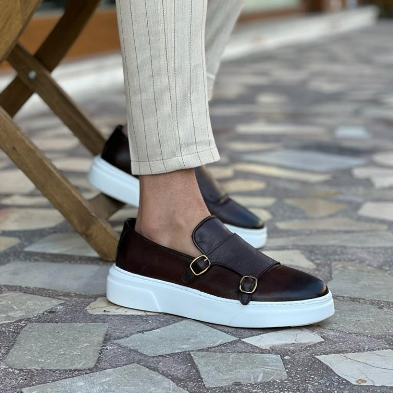Mocassini in pelle slip-on